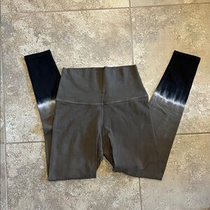 Electric & Rose Olive Green and Black Ombre Leggings